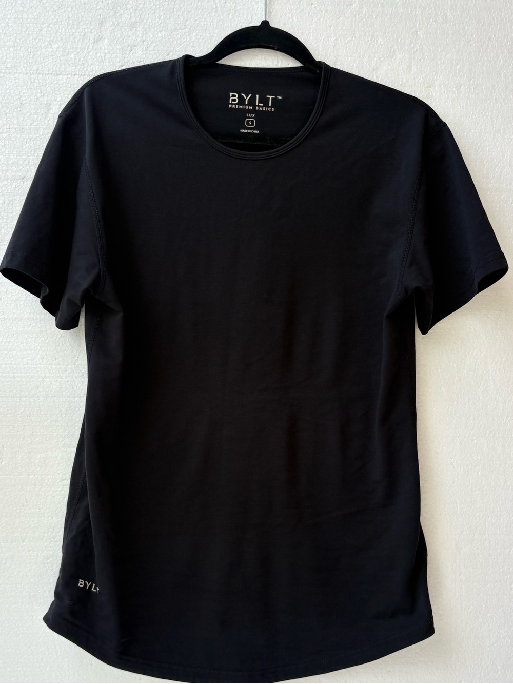 BYLT Basics Performance Stretch Short Sleeve Athletic Crewneck T-Shirt Black